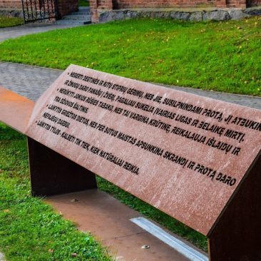 A. Baranausko taisyklių įamžinimas